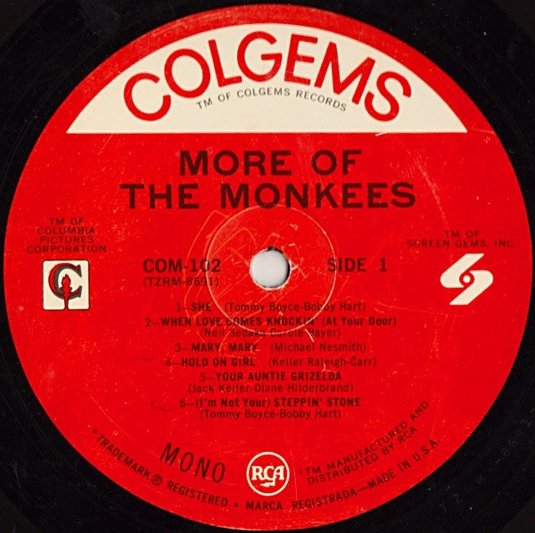 The Monkees : More Of The Monkees (LP, Album, Mono)