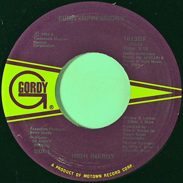 High Inergy : First Impressions (7")