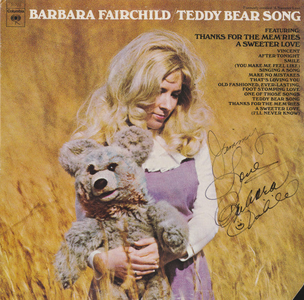 Barbara Fairchild : Teddy Bear Song (LP, Album, RE, Ter)