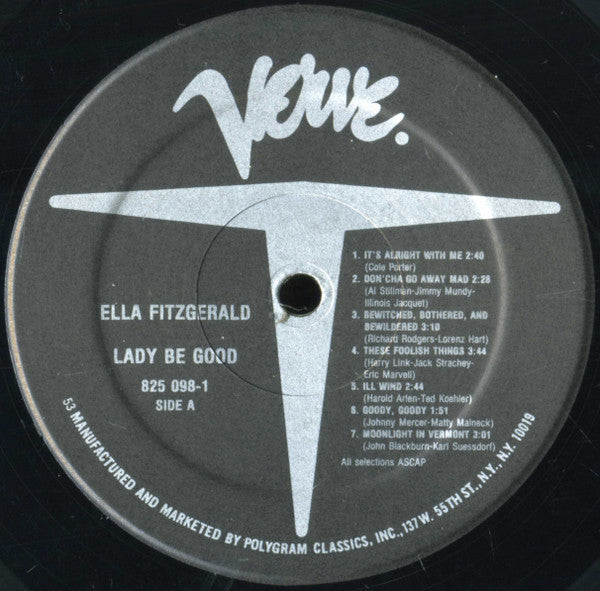 Ella Fitzgerald : Lady Be Good! (LP, Comp, RE)