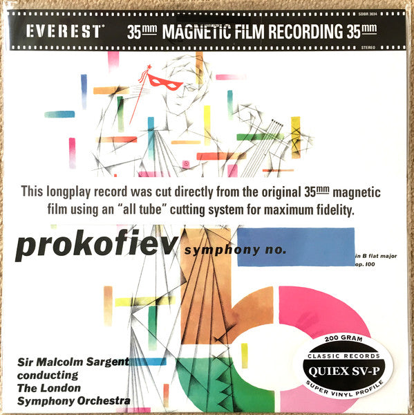 Prokofiev*, Sir Malcolm Sargent, The London Symphony Orchestra* : Symphony No. 5 In B Flat Major, Op. 100 (LP, Album, RE, RM, 200)