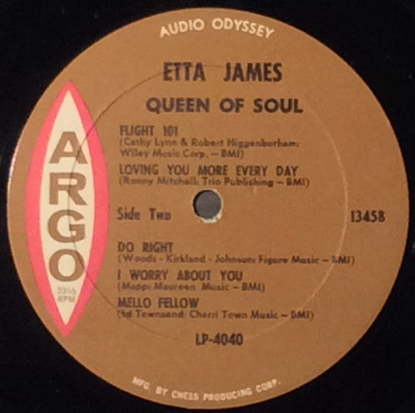 Etta James : Queen Of Soul (LP, Mono)