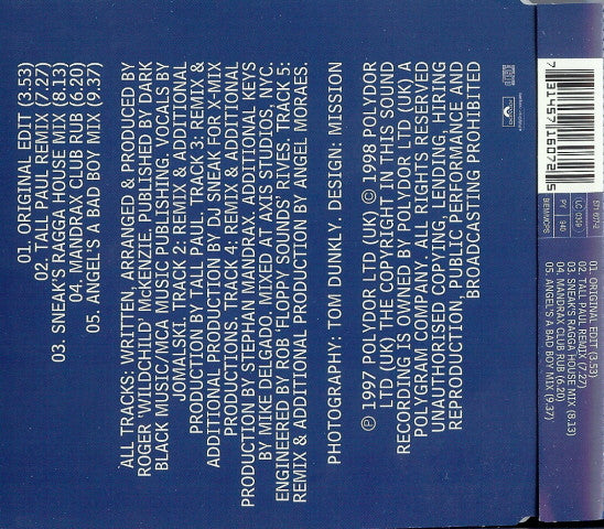 Wildchild Featuring Jomalski* : Bad Boy (CD, Single)
