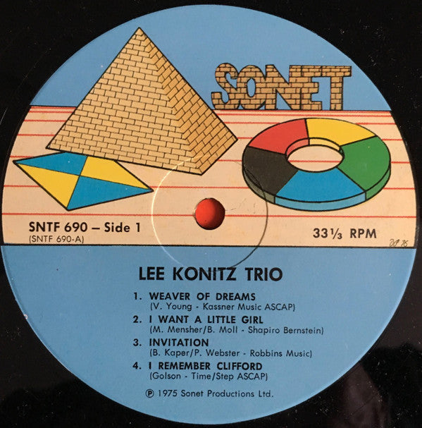 The Lee Konitz Trio : Oleo (LP, Album)