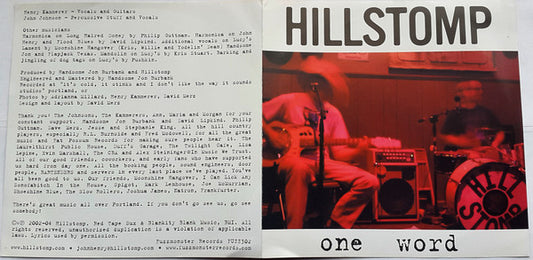 Hillstomp : One Word (CD, Album)