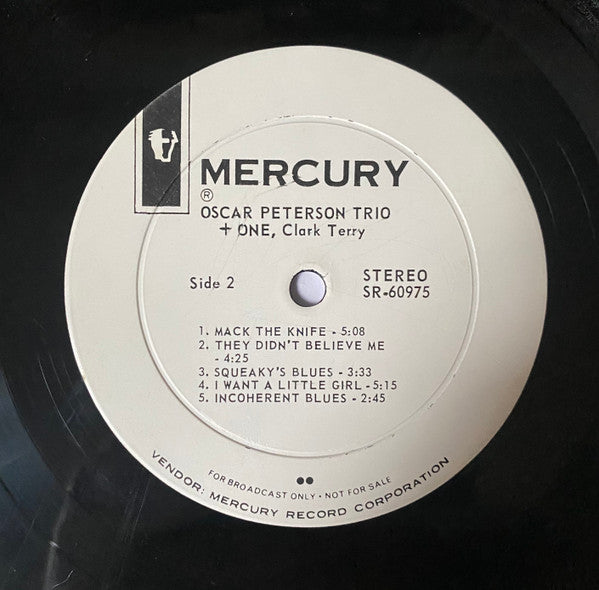 The Oscar Peterson Trio / Clark Terry : Oscar Peterson Trio + One (LP, Album, Promo)