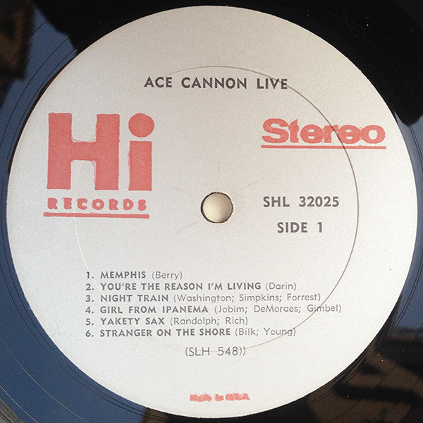 Ace Cannon : Live (LP, ARC)