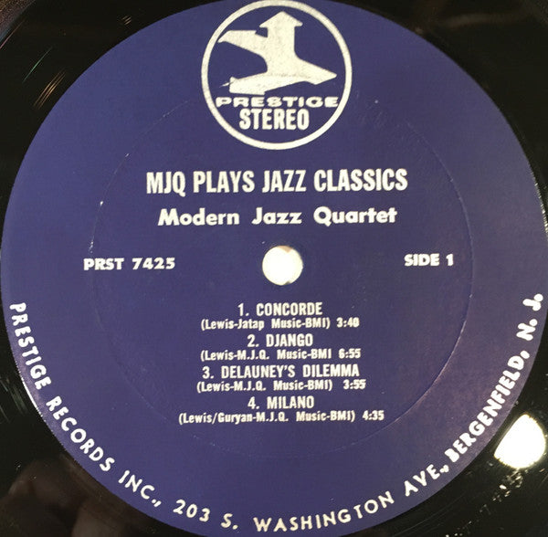 The Modern Jazz Quartet : The Modern Jazz Quartet Plays Jazz Classics (LP, Comp, RM)