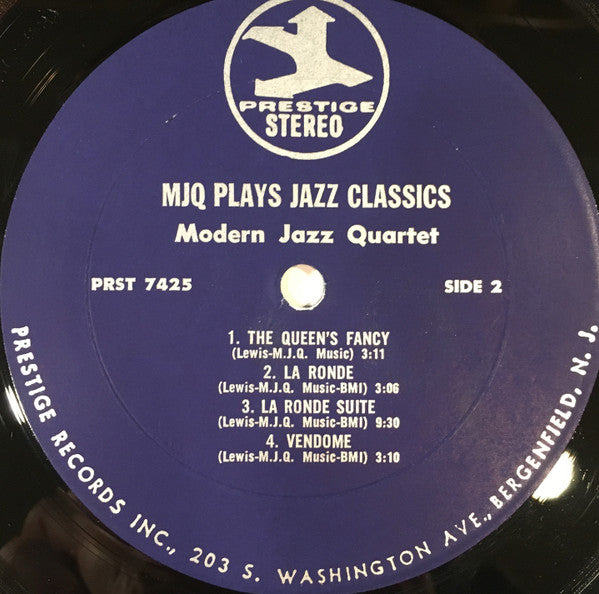 The Modern Jazz Quartet : The Modern Jazz Quartet Plays Jazz Classics (LP, Comp, RM)