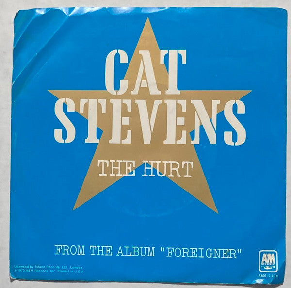 Cat Stevens : The Hurt (7", Mono, Promo)