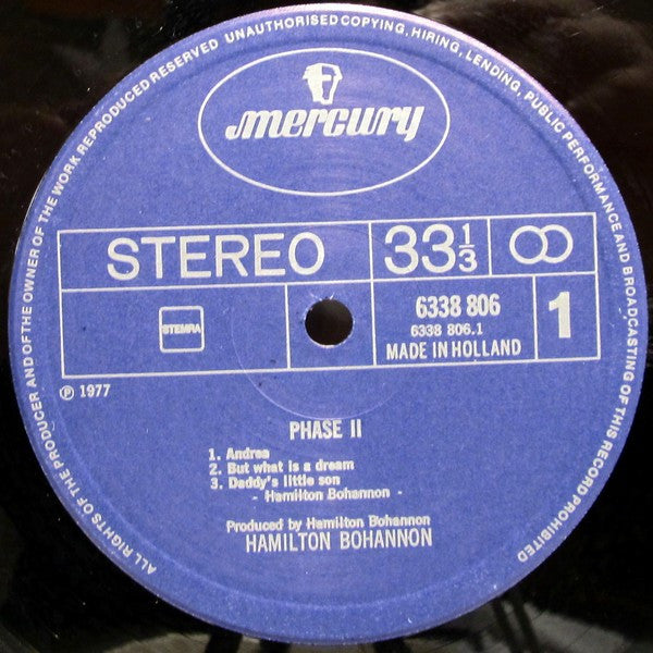 Bohannon* : Phase II (LP, Album)