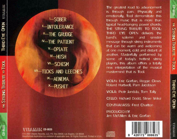 The Section* : Third Eye Open: The String Tribute To Tool (CD, Album)