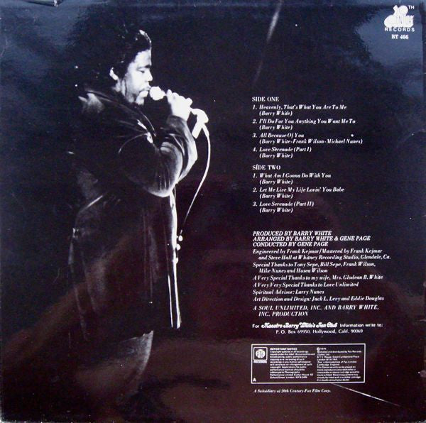 Barry White : Just Another Way To Say I Love You (LP, Album)