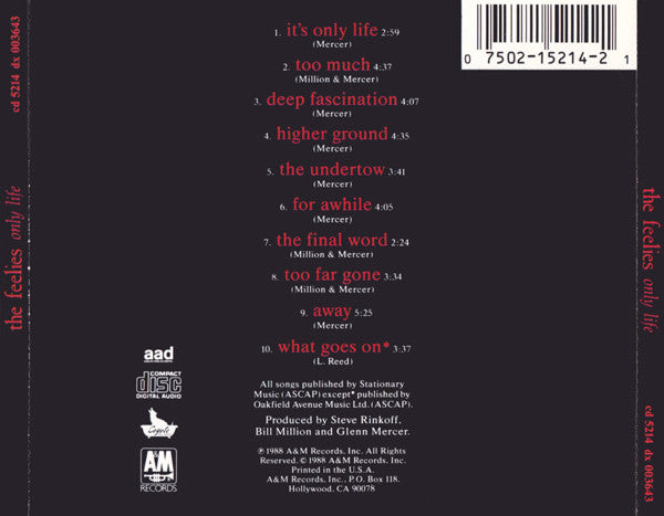 The Feelies : Only Life (CD, Album, Dig)