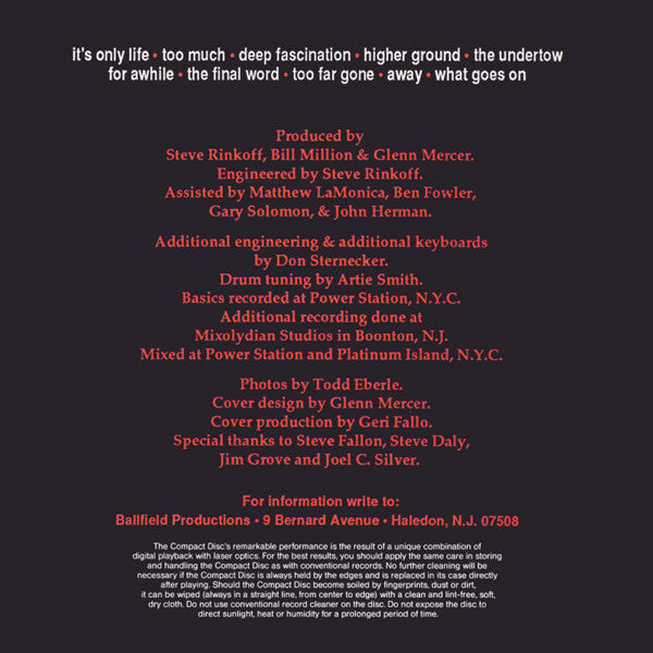 The Feelies : Only Life (CD, Album, Dig)