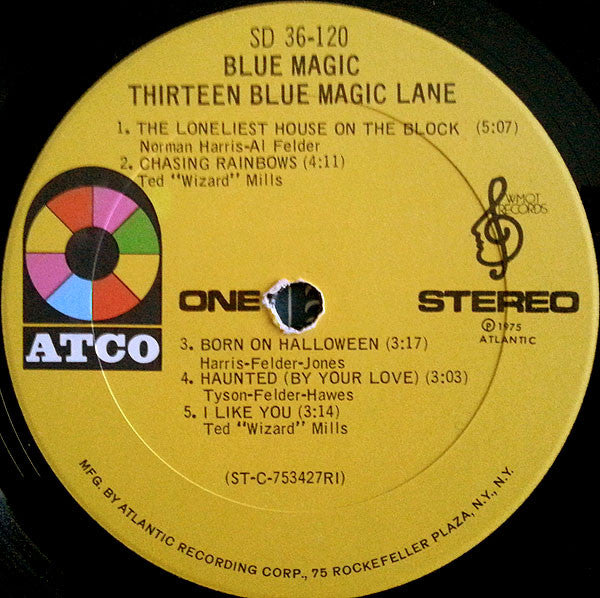 Blue Magic : Thirteen Blue Magic Lane (LP, Album, RI)