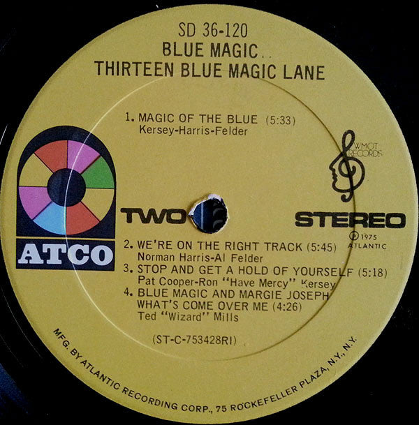 Blue Magic : Thirteen Blue Magic Lane (LP, Album, RI)