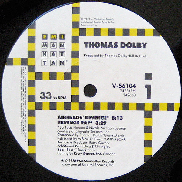 Thomas Dolby : Airheads' Revenge (12")