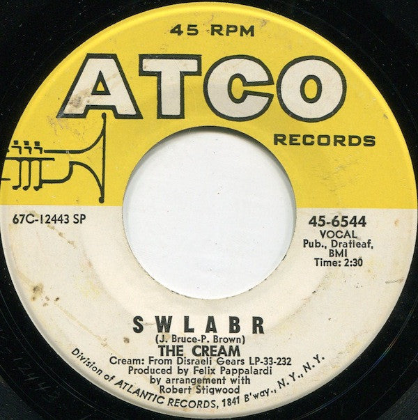 The Cream* : Sunshine Of Your Love (7", Single, Spe)