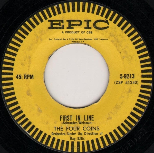 The Four Coins : Shangri-La / First In Line (7", Single, Hol)