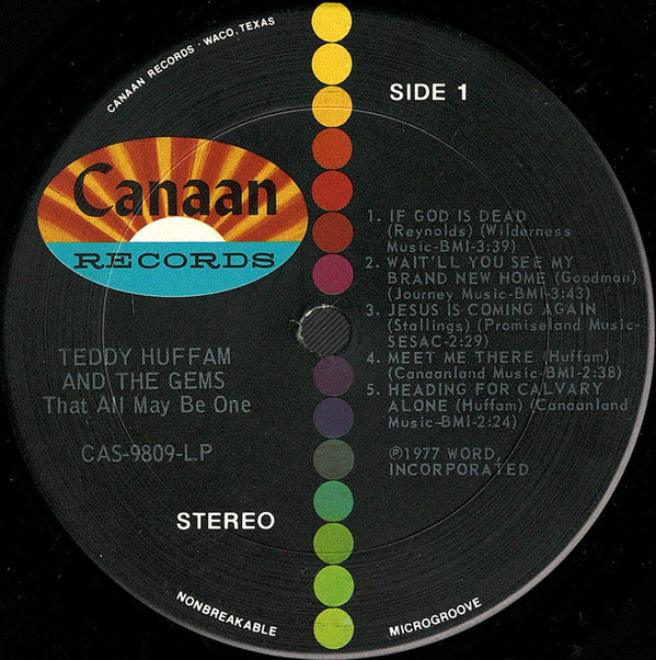 Teddy Huffam and The Gems : That All May Be One (LP, Album)