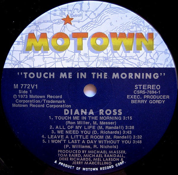 Diana Ross : Touch Me In The Morning (LP, Album)