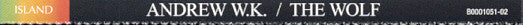 Andrew W.K. : The Wolf (CD, Album)