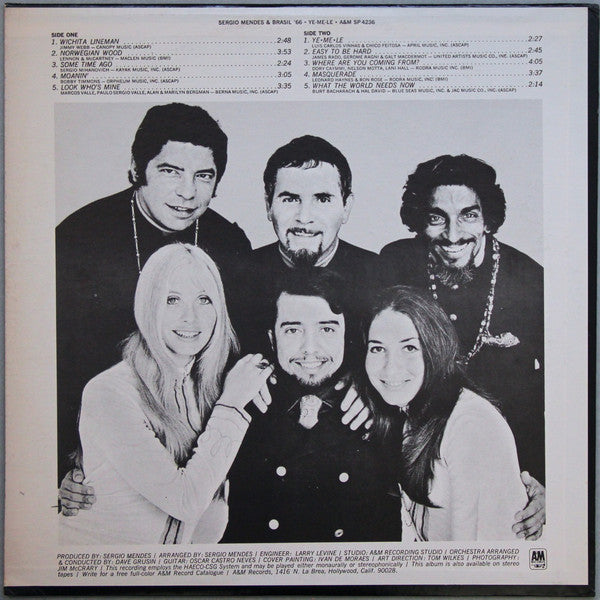 Sérgio Mendes & Brasil '66 : Ye-Me-Le (LP, Album, Pit)
