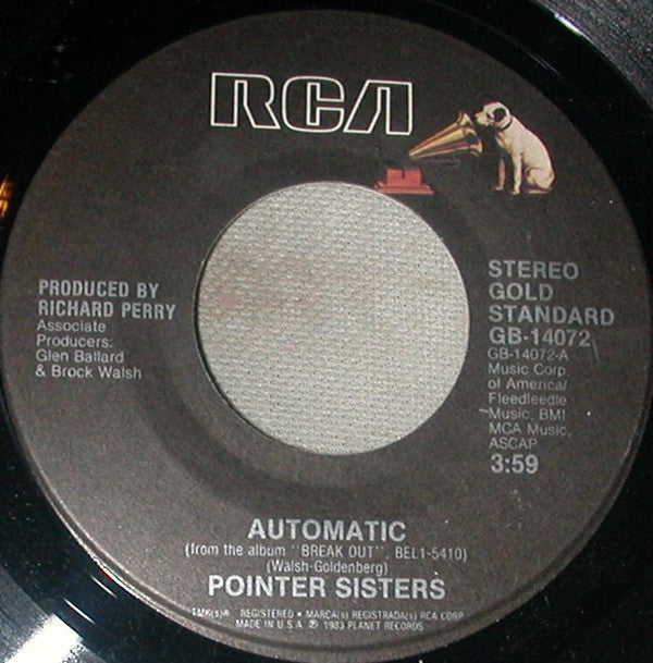 Pointer Sisters : Automatic / Jump (For My Love) (7", Single, Ind)
