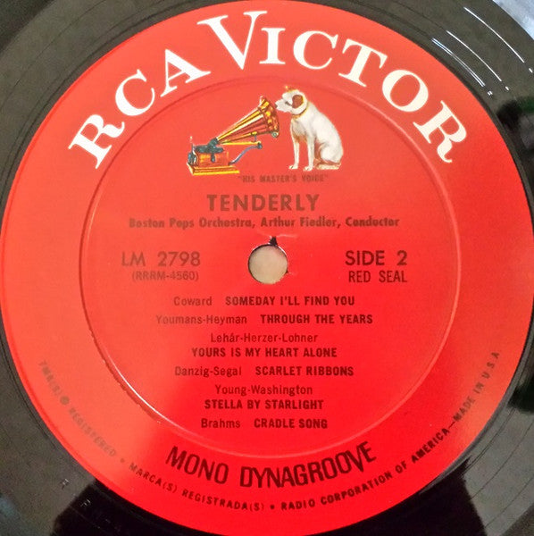 Boston Pops* / Arthur Fiedler : Tenderly (LP, Album, Mono)