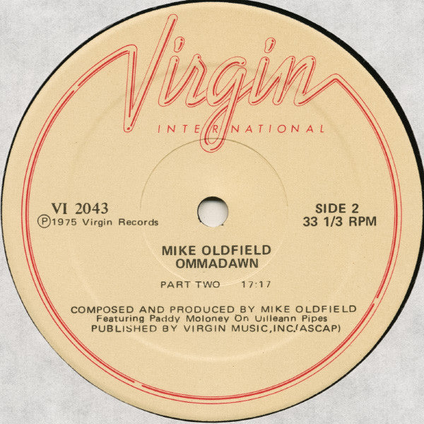Mike Oldfield : Ommadawn (LP, Album, RE)