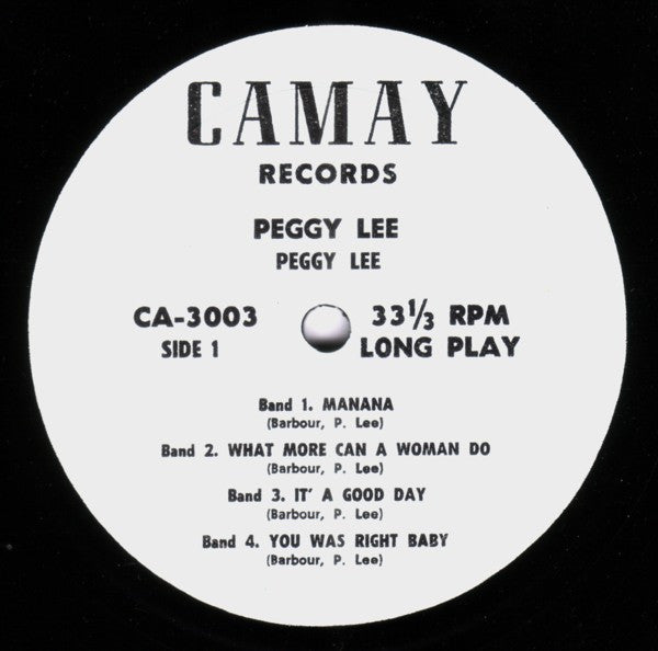Peggy Lee : Peggy Lee's Greatest (LP, Comp, Mono, M/Print, Whi)