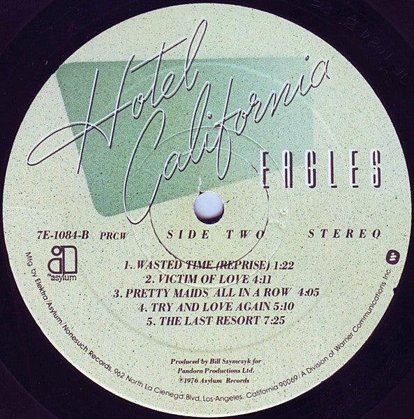 Eagles : Hotel California (LP, Album, PRC)