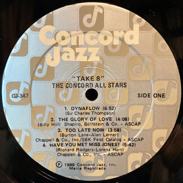 The Concord All Stars : Take 8 (LP)