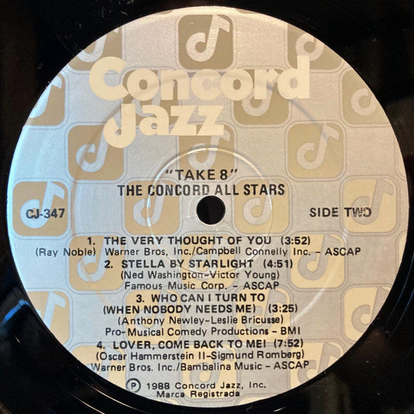 The Concord All Stars : Take 8 (LP)