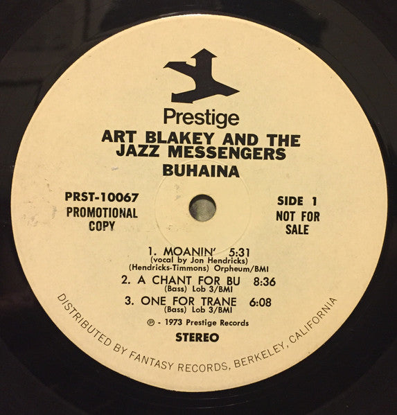 Art Blakey & The Jazz Messengers : Buhaina (LP, Album, Promo)