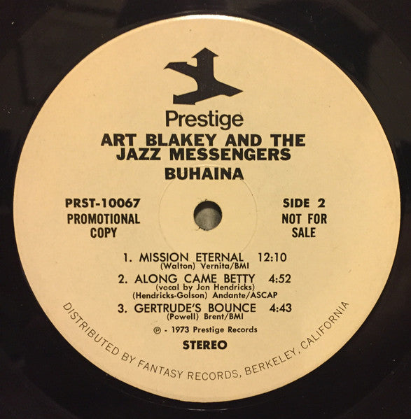 Art Blakey & The Jazz Messengers : Buhaina (LP, Album, Promo)