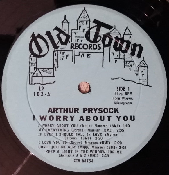 Arthur Prysock : I Worry About You (LP, Album, Mono)