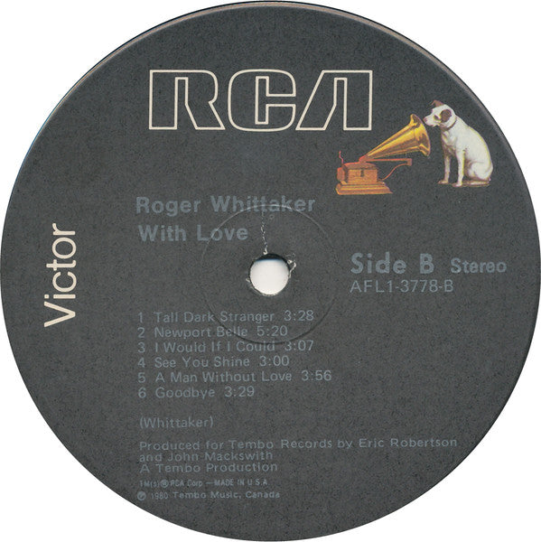 Roger Whittaker : With Love (LP, Album)