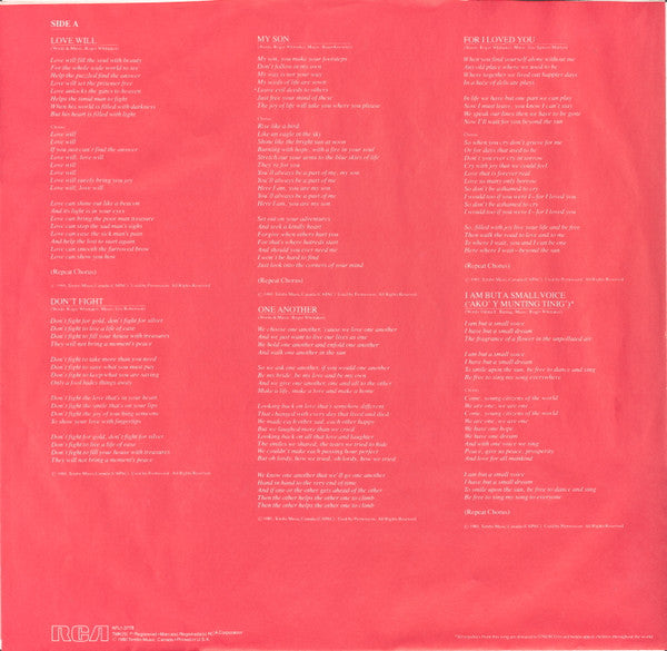 Roger Whittaker : With Love (LP, Album)