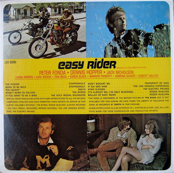 Various : Easy Rider (Music From The Soundtrack) (LP, Album, RE, RP, Ter)