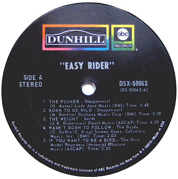 Various : Easy Rider (Music From The Soundtrack) (LP, Album, RE, RP, Ter)