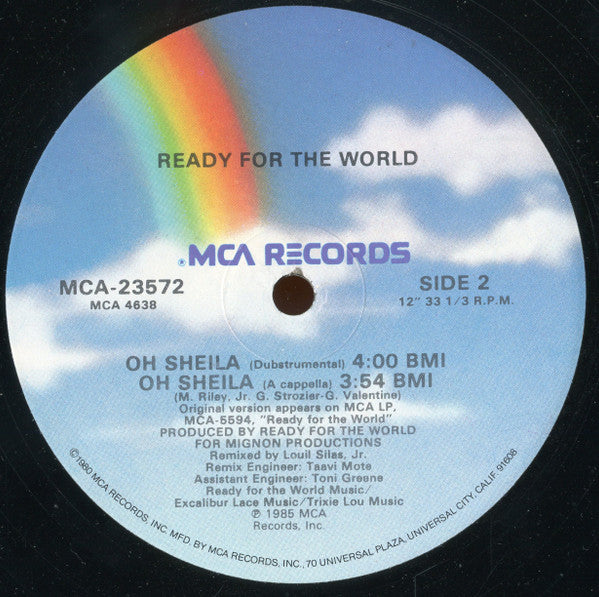 Ready For The World : Oh Sheila (12")