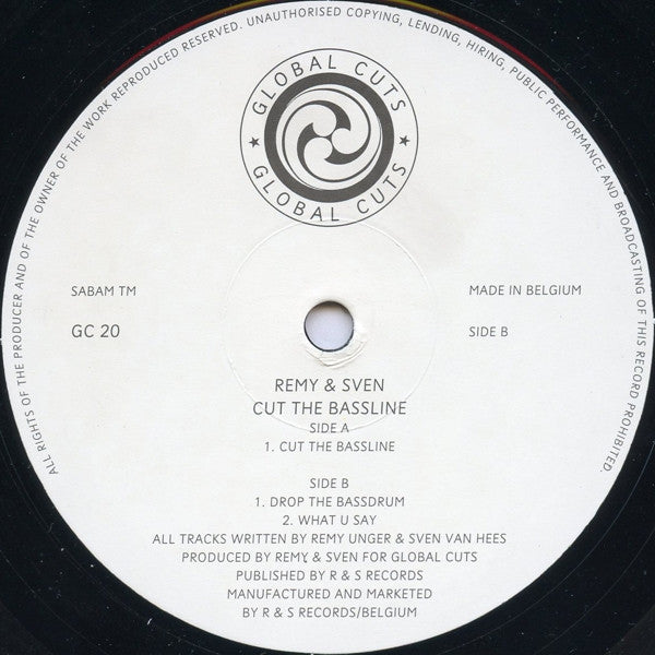 Remy & Sven : Cut The Bassline (12")