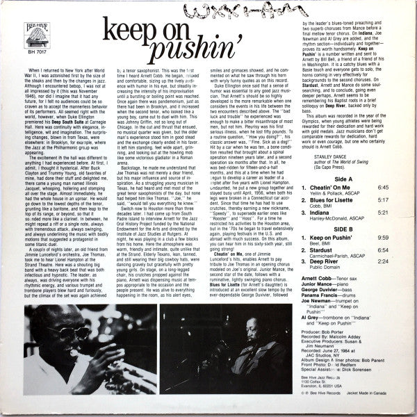 Arnett Cobb : Keep On Pushin' (LP)