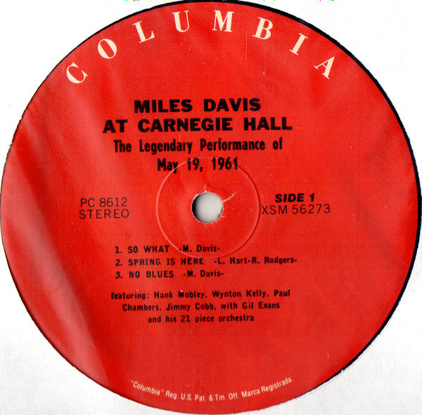 Miles Davis : Miles Davis At Carnegie Hall (LP, Album, RE, 180)