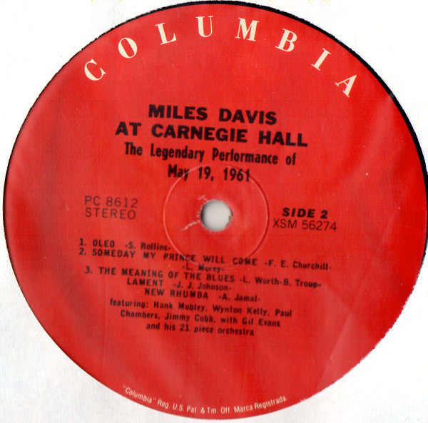 Miles Davis : Miles Davis At Carnegie Hall (LP, Album, RE, 180)