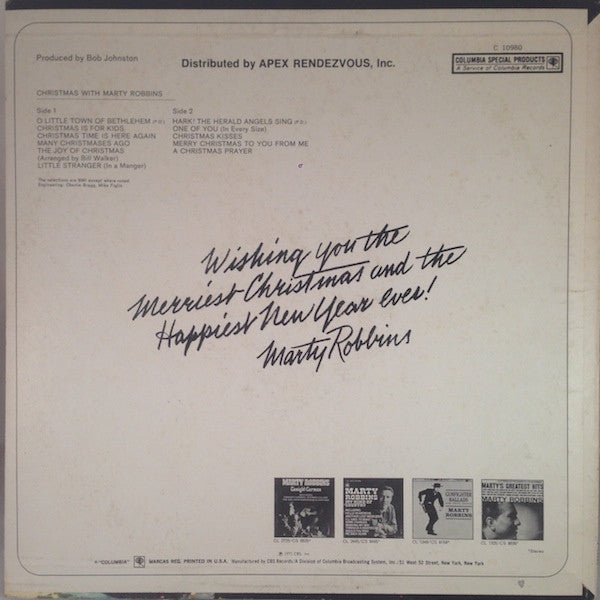 Marty Robbins : Christmas With Marty Robbins (LP)