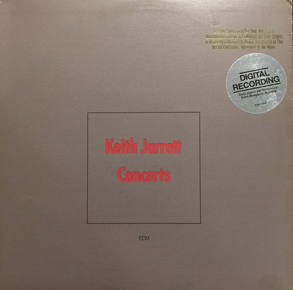 Keith Jarrett : Concerts (LP, Album)