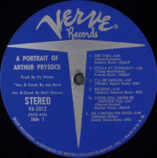 Arthur Prysock : A Portrait Of Arthur Prysock (LP, Album)